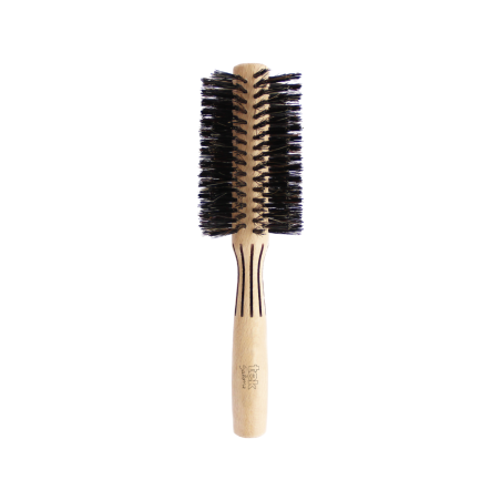 Round Brush with Reinforced Boar Hair Bristles - 60mm