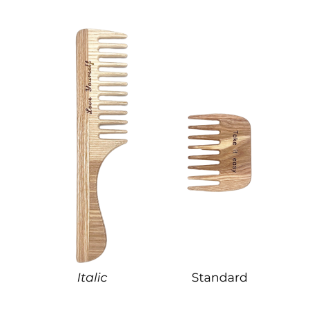 Wide-Tooth Comb with Wooden Handle | Reduces Frizz & Prevents Hair Breakage