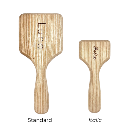 Small Slicker Brush for Short-Haired Dogs and Cats | Flat Handle