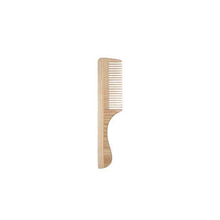 Fine-Tooth Comb with Wooden Handle