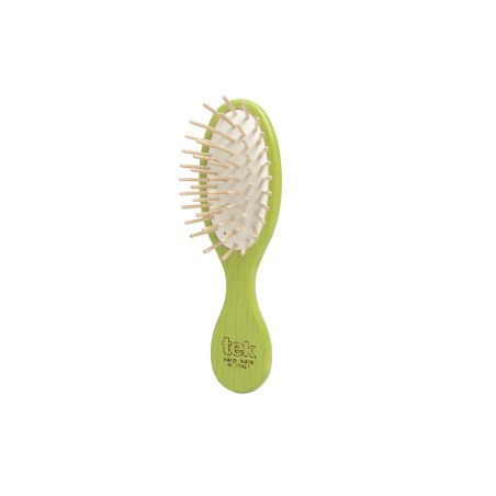 Green Mini Oval Brush | Gentle on Scalp & Hair