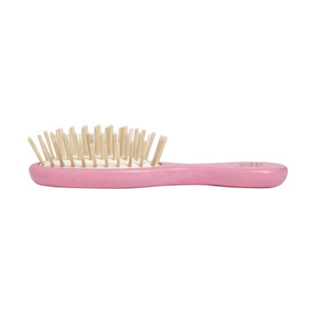 Pink Mini Oval Brush | Gentle on Scalp & Hair