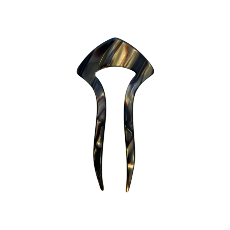 Dark Rhodoid Hair Clip| Square Model