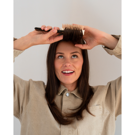 Dark Rhodoid Half-Round Brush | Ideal for Styling Bangs and Blow-Drying