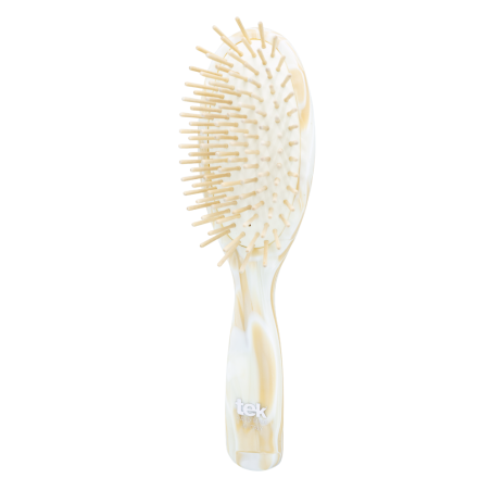 Light Rhodoid Oval Brush – Short Pins | Ideal for Long, Fine Hair