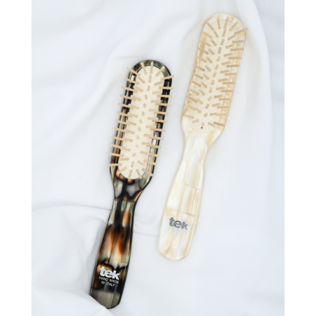 Light Rhodoid Rectangular Brush | Ideal for Short Hair