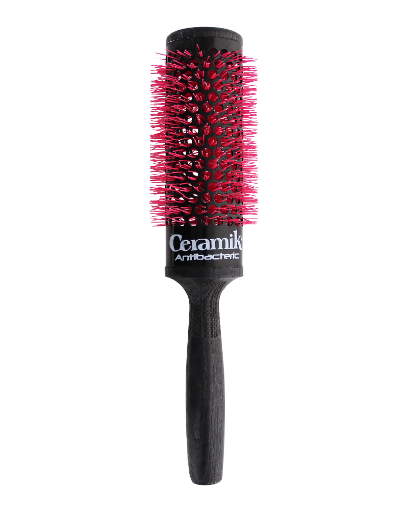 Tek - 1.65″ Round Brush with Ceramic Barrel and Antibacterial Bristles | Very Long Hair