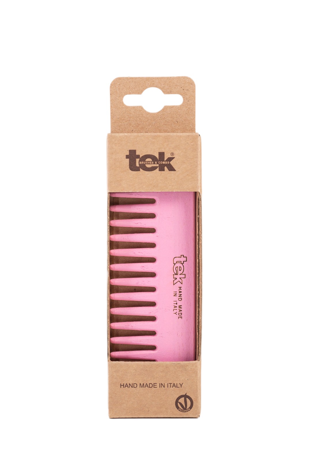 Tek - Pettine Piccolo a Denti Radi Rosa