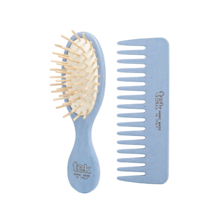 Blue Mini Wooden Hair Brush...