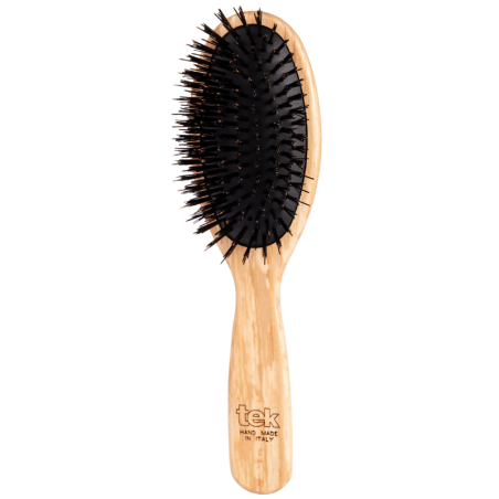 Large Oval Brush with Ecological Boar Hair and Nylon Bristles