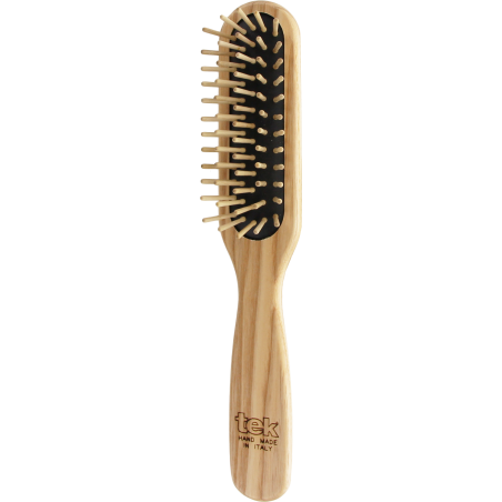 Small Paddle Brush with Short Bristles in Hornbeam Wood | For Short Hair