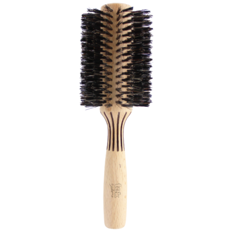 Round Brush with Reinforced Boar Hair Bristles - 70mm