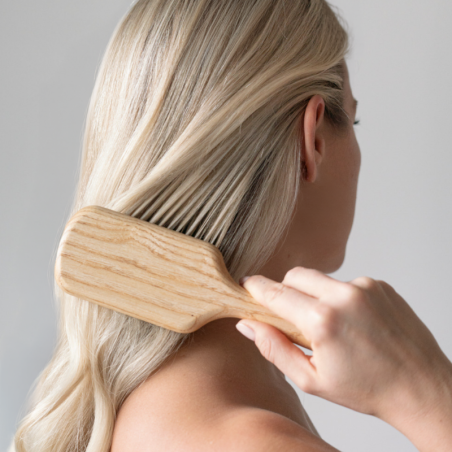 Large Brush with Long Hornbeam Wooden Pins | Long & Thick Hair