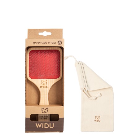 Large Slicker Brush for Short-Haired Dogs and Cats | Flat Handle