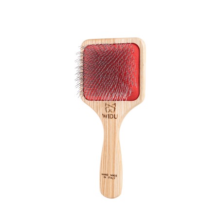 Large Slicker Brush for Long-Haired Dogs and Cats | Flat Handle