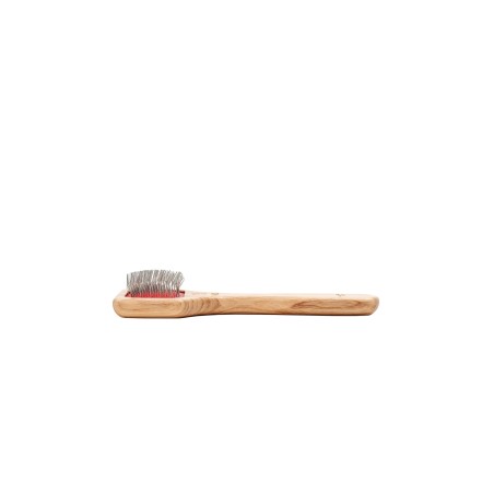 Small Slicker Brush for Short-Haired Dogs and Cats | Flat Handle