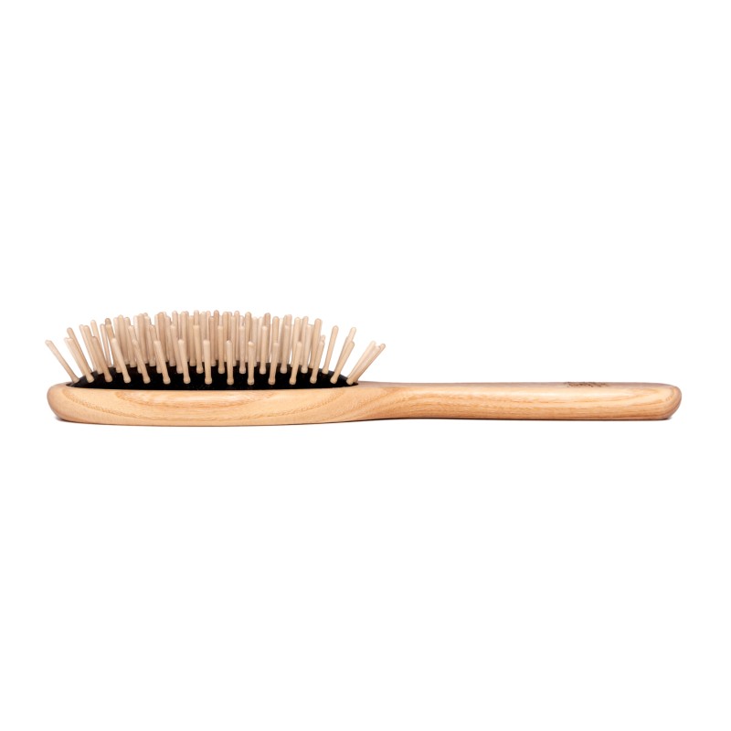 Tek - Spazzola Ovale Grande in Legno con Dente Corto