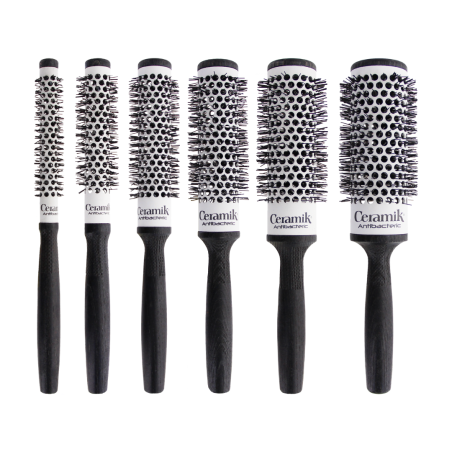 Porous Ceramic Thermal Brush Ø 0.5 in | Styling for Damaged & Very Short Hair