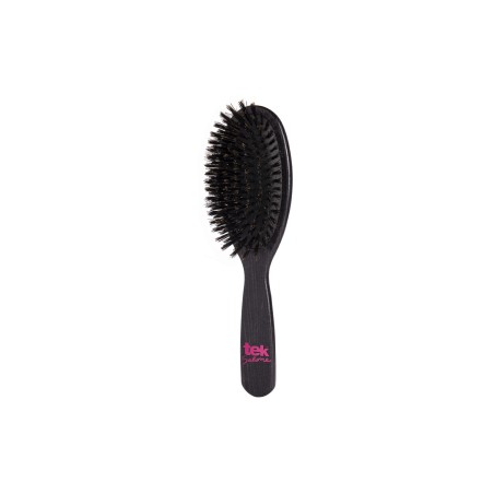 Large Oval Black Brush with Boar Hair Bristles