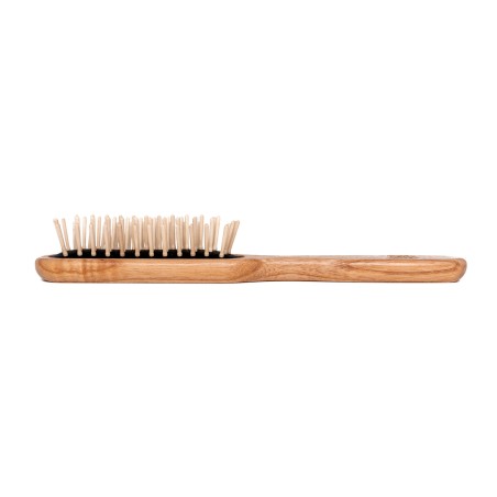 Small Paddle Brush with Short Bristles in Hornbeam Wood | For Short Hair